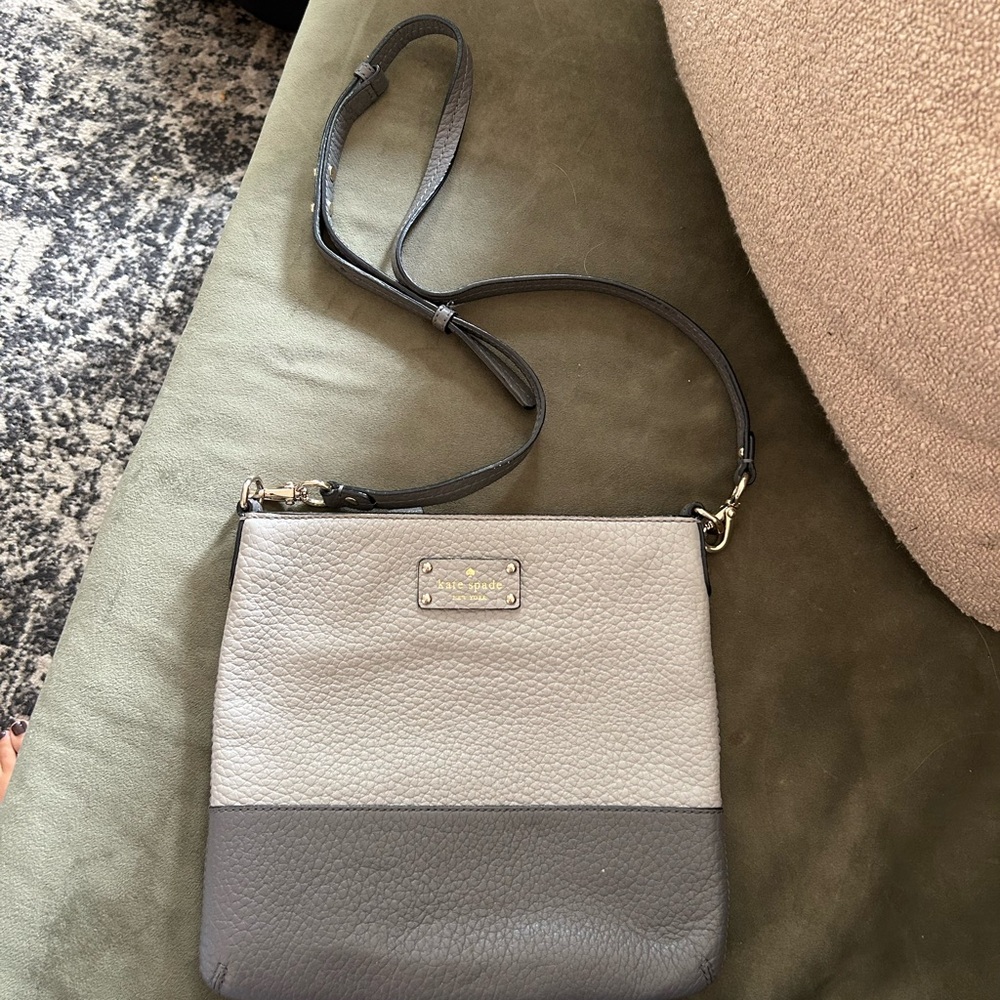 Kate Spade Crossbody - 2 toned gray